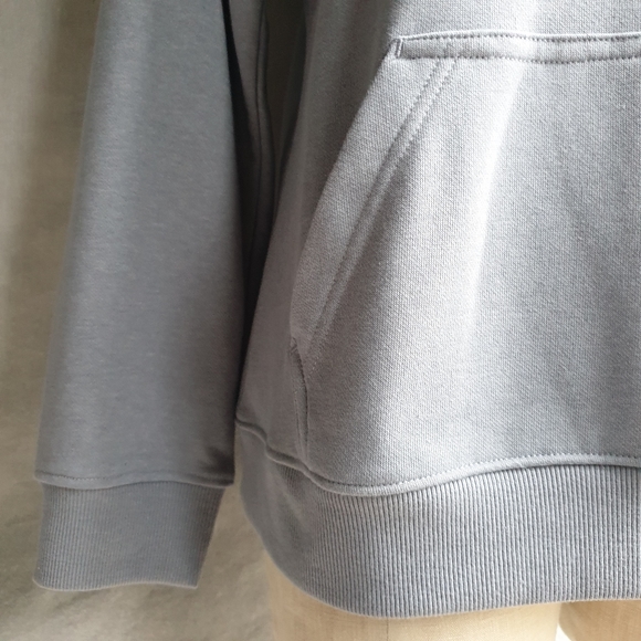 Columbia Women's Logo French Terry Cotton Hoodie Sweatshirt in a Cool Grey Md - Picture 9 of 16